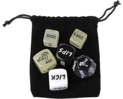 Knaak Erotische Dobbelstenen - 36 Opties en Posities - Glow in the Dark & Black and White Edition