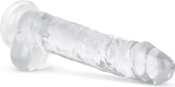 Jelly Dildo met ballen - 19 cm — thumbnail 6