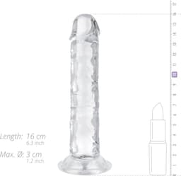 Jelly Dildo zonder Ballen - 14 cm — thumbnail 10