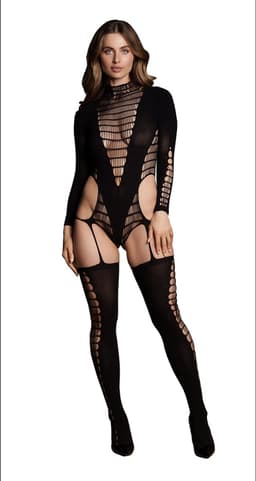 Kalyke XXIII - Bodystocking met col - One Size — thumbnail 1