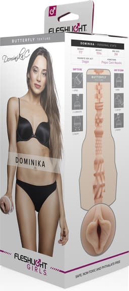 Fleshlight Girls Dominika Butterfly (vagina) - SuperSkin masturbator, seksspeeltje, uiterst realistisch — thumbnail 4
