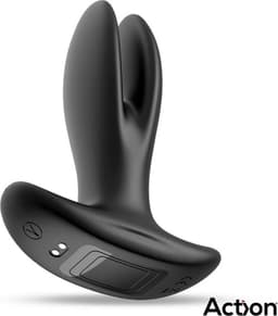ACTION - Pinsy - Verstelbare Anaal Vibrator - Grote Buttplug - Anaal Dildo Groot - Prostaat Vibrator - Vibrator Voor Mannen en Vrouwen - Zwart — thumbnail 6