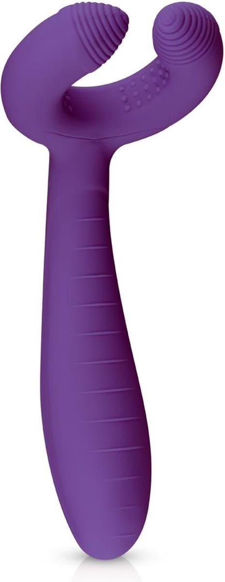 EasyToys - Scream Your Own Name - Koppel Vibrator - U Type Vibrator voor Koppels - Oplaadbare en Multifunctionele Vibrator - Vibrator - Vibrators voor Vrouwen en Mannen - Sex Toys voor Vrouwen - G-Spot Vibrator - Paars — afbeelding 1