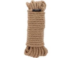 Professioneel Bondage Touw - 10 meter x 7 mm - Zwart - Hemp BDSM Touw - Perfect voor Japanse Shibari - Hoogwaardig Henneptouw - SM Touw voor beginners en gevorderden - Bondage Rope Hennep