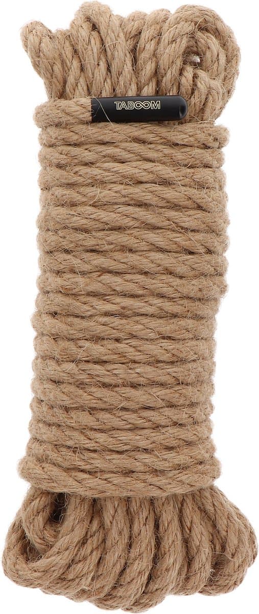 Professioneel Bondage Touw - 10 meter x 7 mm - Zwart - Hemp BDSM Touw - Perfect voor Japanse Shibari - Hoogwaardig Henneptouw - SM Touw voor beginners en gevorderden - Bondage Rope Hennep — afbeelding 1