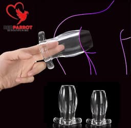Holle buttplug PRO | Tunnel plug | Luxe uitvoering | Transparant | Siliconen | Anaal | Kont | Anus | Anaalplug — thumbnail 4