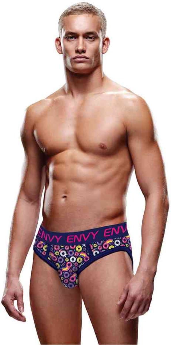 Envy Menswear Jockstrap -L/XL- Unicorn & Donuts Bubble Butt Multicolours — afbeelding 1