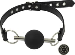 Banoch - Ballgag black Luxe - Siliconen - Zwart - bondage — thumbnail 8