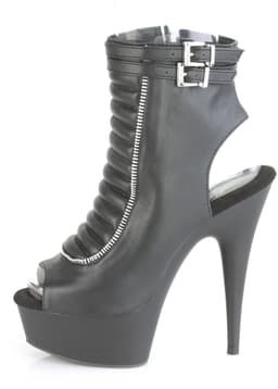 Pleaser - DELIGHT-600-18 Plateau Laarzen - US 7 - 37 Shoes - Zwart — thumbnail 3