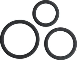 Banoch | Cockring trio - classic set | zwart siliconen | Ø 30/40/50 mm | penisring — thumbnail 11