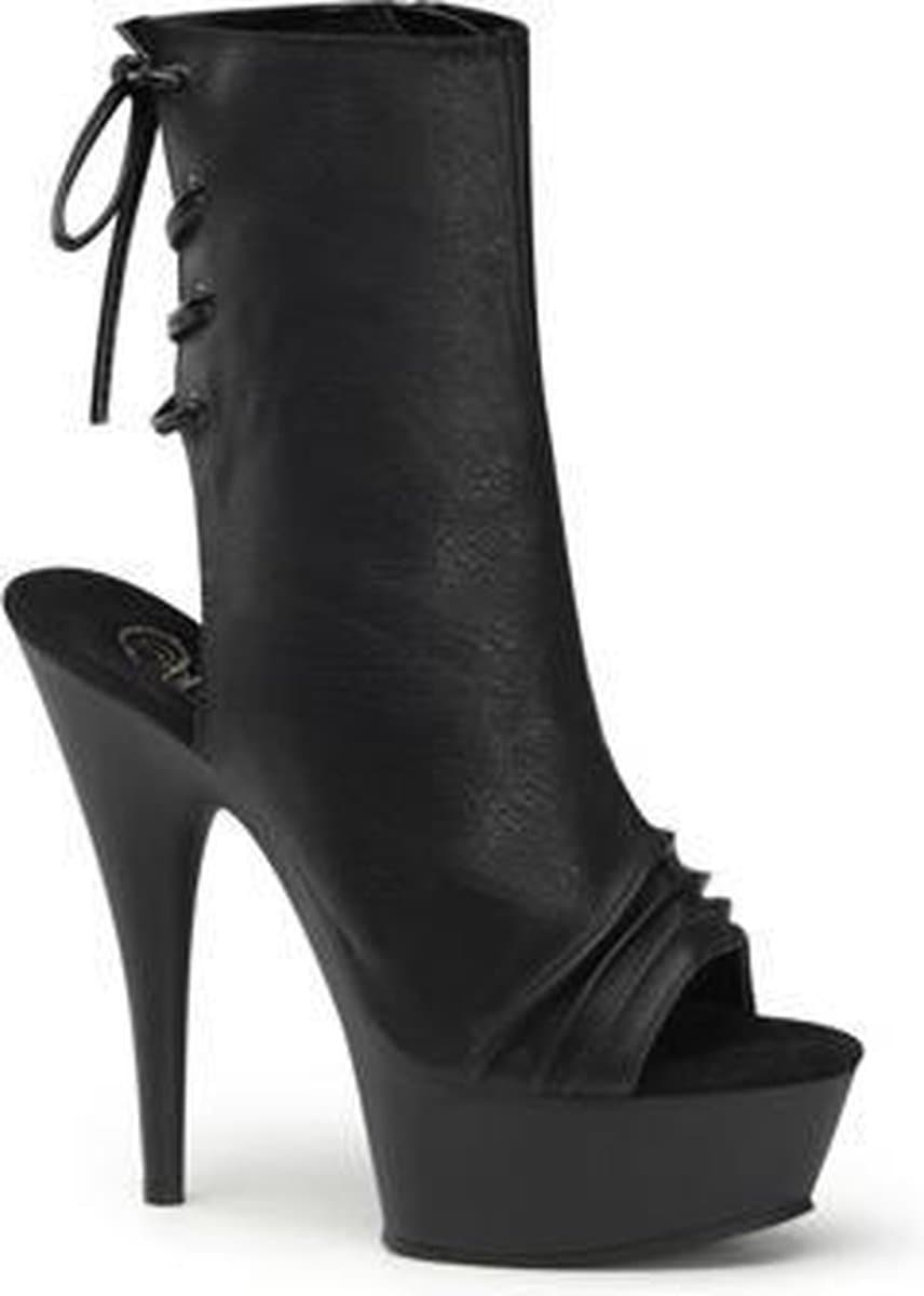 Pleaser Enkellaars -44 Shoes- DELIGHT-1018 US 13 Zwart — afbeelding 1