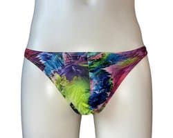 LekkerStout Heren String - Tie-Dye - Multicolor - Sexy Herenondergoed | L | ( LS247 )