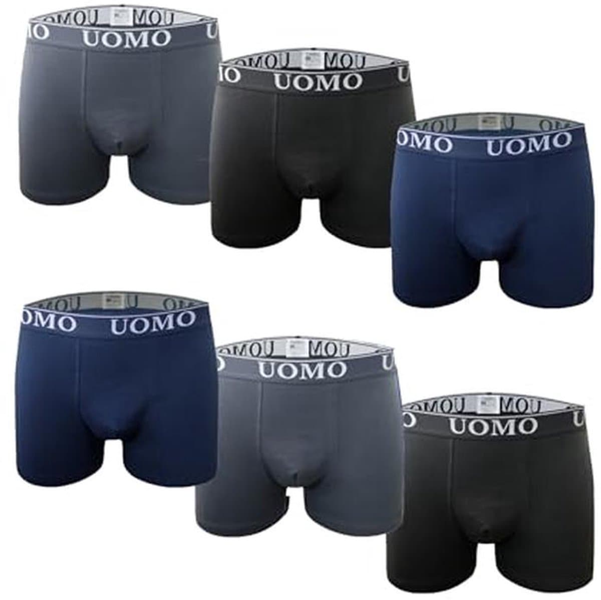 Channo Cotton Boxer Shorts for Men – Comfortable and Soft, Pack of 6, Moisture Regulating — afbeelding 1