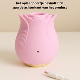 SF Toys – Roos Vibrator roze - 12 Zuigstanden - Clitoris Stimulator - Waterdicht - USB Oplaadbaar - Siliconen - Beschikbaar in 3 kleuren — thumbnail 5