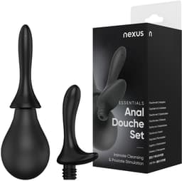 Nexus - Anaal Douche Set - Met 2 Verwisselbare Siliconen Tips - Zwart — thumbnail 9