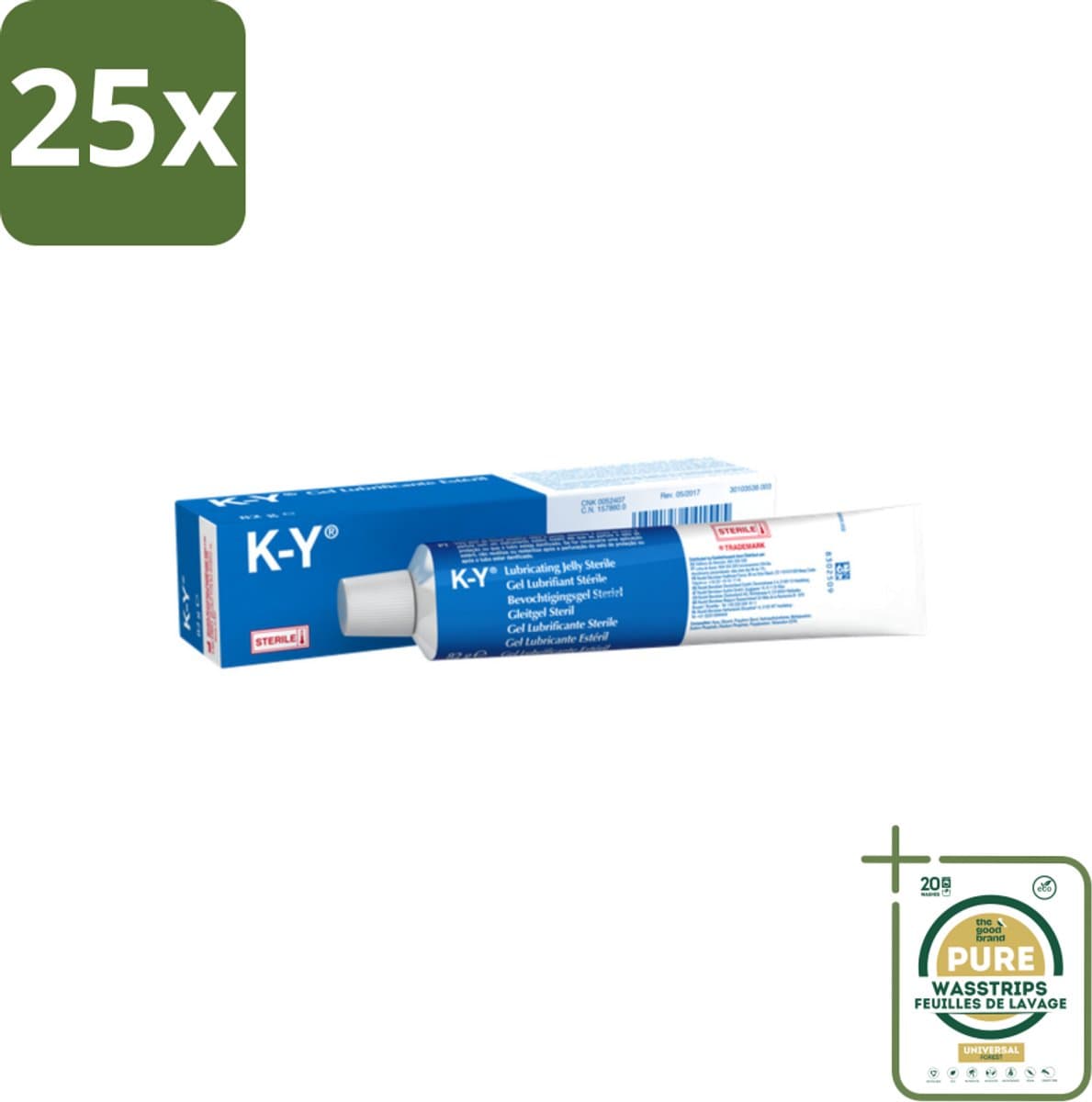 25 x K-Y Glijmiddel 82 gr - Grootverpakking - K-Y Glijmiddel - Bevochtigingsgel - Glijmiddel Waterbasis - Intiem Gebruik - Anale Seks — afbeelding 1