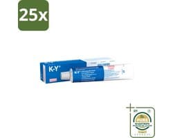 25 x K-Y Glijmiddel 82 gr - Grootverpakking - K-Y Glijmiddel - Bevochtigingsgel - Glijmiddel Waterbasis - Intiem Gebruik - Anale Seks