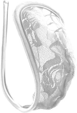 Kant Bloemen Patroon Wit Heren Tanga Mini Slip Lingerie Badmode — thumbnail 1