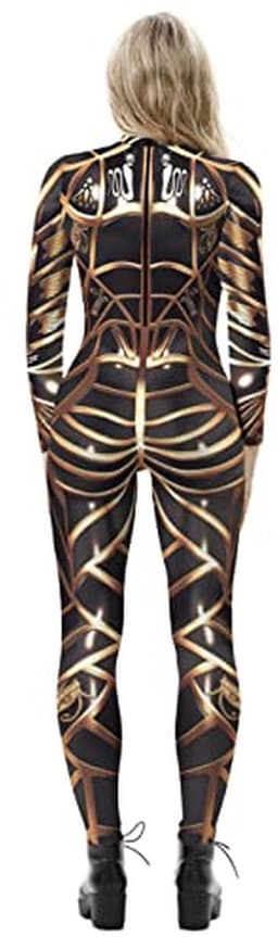 Skelet Jumpsuit Dames - Halloween Kostuum - Clubwear & Cosplay — thumbnail 2