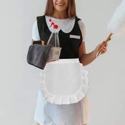 Witte Halfschortje voor Meisje en Vrouwen Cosplay Costume en Lolita Kleding — thumbnail 4