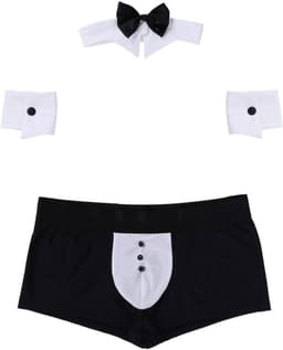 Erotische mannenkostuumset met boxershort halsband en armbanden — thumbnail 5