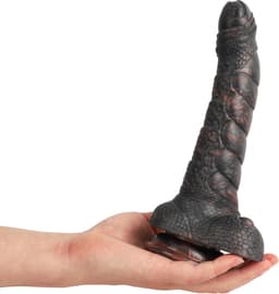 Banoch | Fantasy dildo orrynis | zwart | zuignap siliconen — thumbnail 3