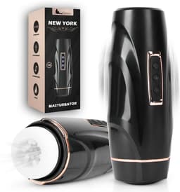 Intimate Desires® New York - Masturbator voor man - Pocket Pussy - Tril- Zuig- & Stootfunctie - Verwarmd - Automatische Masturbator - USB-C Oplaadbaar - Sex Toys voor mannen — thumbnail 1