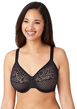 Vrouwen Minimizer Beha met Opaque Zwart Design en Liftende Cups — thumbnail 1