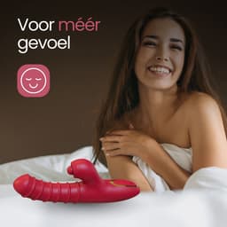 IVY LUX – 3-in-1 Vibrator voor Vrouwen – Dildo Vibrator met Stootfunctie – G-spot Vibrator + Clitoris Stimulator – Trillen & Pulseren – Waterdicht – USB Oplaadbaar — thumbnail 10