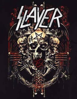 Zwart T-Shirt met Duivels Admat Print voor Heren en Dames - Metal Band Merch — thumbnail 2