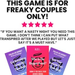 Freak Or Drink - Het meest freakiest koppel drinkspel, perfect voor date-avonden, verjaardagen en jubilea - Laten we dronken, wild en freaky worden! | Valentijnscadeaus voor hem/haar | Paar geschenken — thumbnail 3