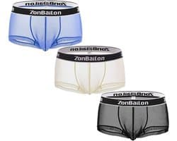 Heren Boxershorts Korte Pijpen IJs Zijde Ondergoed Ademend