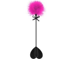 Sweet Caress - Zweepje met hartje en roze pompom