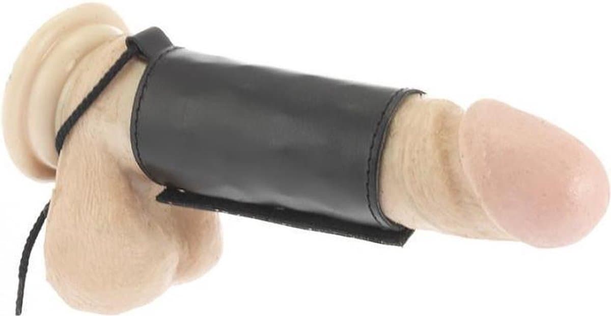 Rimba - Penis Strap - Spijkers Aan Binnenzijde - Leder - Zwart — afbeelding 1