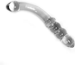 Glazen Dildo Curve - transparant — thumbnail 1