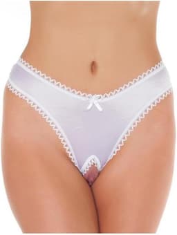 Amorable - Sexy Slipje Met Open Kruis - Wit - One Size — thumbnail 1