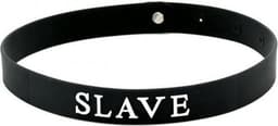 Rimba - Halsband - Collar Met Tekst - SLAVE - Siliconen - Collar — thumbnail 2