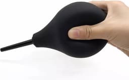 LOUZIR | Silicone bulb | Anale douche | Anaal douche | Anaal spoelen | Intieme shower | Anale cleaner | Geschikt voor anaal en vaginaal gebruik | Zwart | 90 ml — thumbnail 6