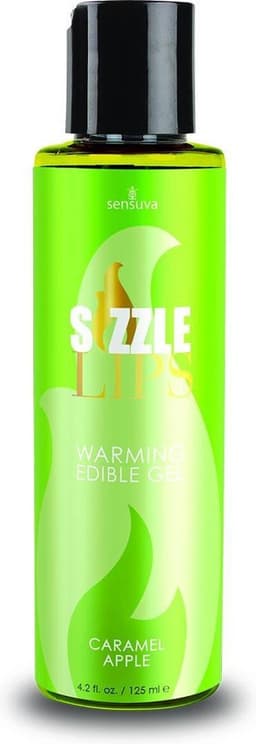 Sensuva Sizzle Lips Warming Gel - Caramel Apple — thumbnail 4