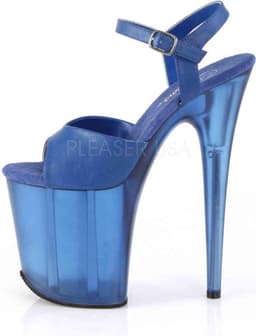 Pleaser - FLAMINGO808N Sandaal met enkelband, Paaldans schoenen - Paaldans schoenen - 39 Shoes - Creme — thumbnail 4