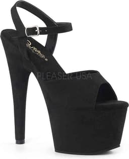 Pleaser Sandaal met enkelband -40 Shoes- ADORE-709FS Zwart — thumbnail 1