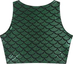 Zeemeermin Topje - Bikini Top - Festival Kleding - Sexy BH - Dames Lingerie - Groen — thumbnail 2