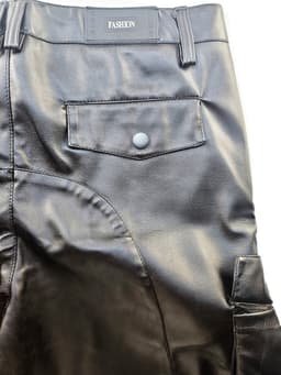 BNDGx® - Korte Broek Heren - Maat S - Open kruis Erotische Sex kleding - Nep Leer BDSM porno outfit Man Rollenspel kleding — thumbnail 4