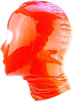 BNDGx® -100% Latex Masker ogen mond open - Anoniem Erotiek - Extreme BDSM sm fetish Rollenspel kleding Rood — thumbnail 9