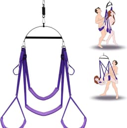 ALLGoods. Sex Schommel - Sex Swing Extra Stevig – Seksschommel – Seksspeeltjes voor Koppel – Seks Schommel BDSM – Erotiek Toys - Sex Sling – Love Swing – Discreet Verpakt – Paars — thumbnail 4