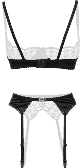 Christine le Duc - 3 delige BH set - Lingerie Erotisch - Gush - Zwart - M — thumbnail 3