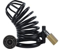 Banoch | Cockcage Zwart metaal | Chastity Cage met 3 ringen | 40 mm, 45 mm & 50 mm