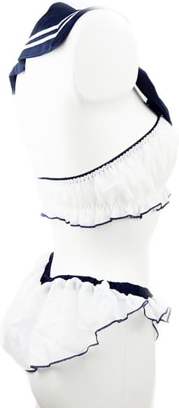 BamBella ® Sexy Cosplay Rollenspel kleding - Onesize - outfit dames Matrozen pak blauw — thumbnail 7