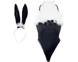 BamBella ® Sexy Cosplay Rollenspel kleding - Onesize - outfit dames Sex bunny dieren pak Zwart