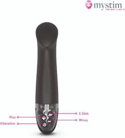 Mystim - Electrosex - Right On Ron - E-stim Vibrator - Black — thumbnail 5